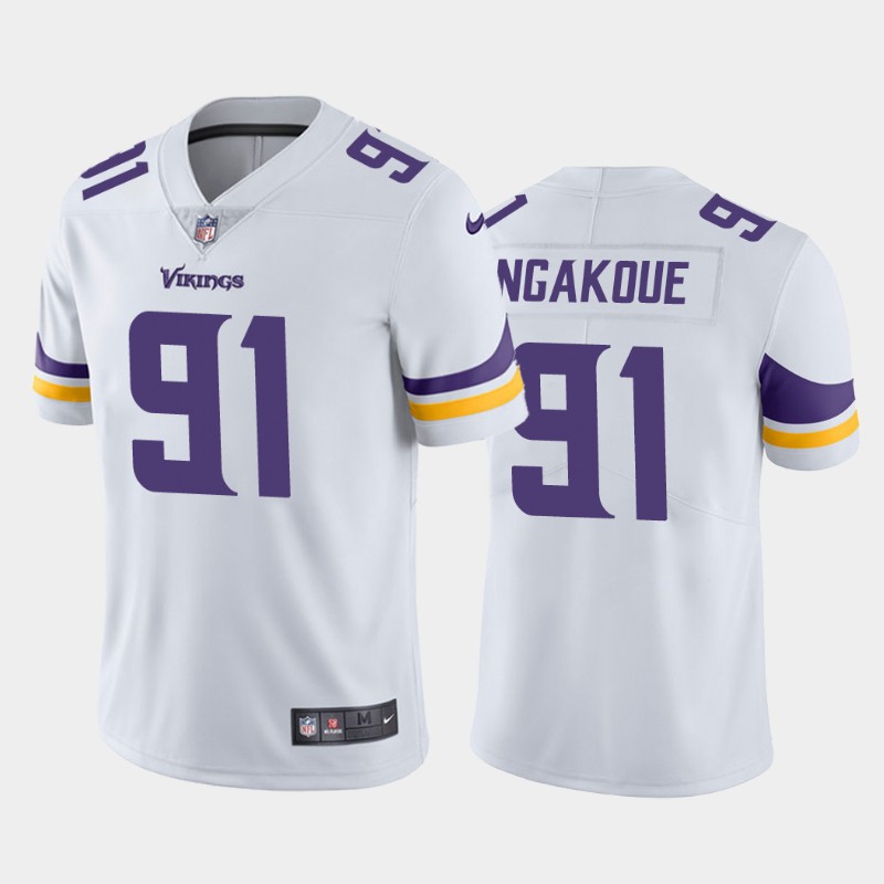 Men's Minnesota Vikings #91 Yannick Ngakoue White Vapor Untouchable Limited Stitched Jersey